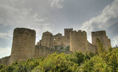 Château et église romane de Loarre, Aragon, Espagne