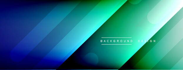 Dynamic lines abstract background. 3D shadow effects and fluid gradients. Modern overlapping forms