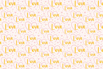 St Valentine's holiday. Pink heart with lettering. Relationship, emotion, passion, love. Pattern, texture, paper, packaging design.