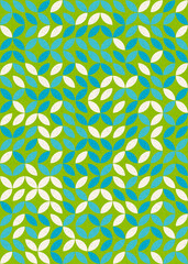 Abstract Geometric Pattern generative computational art illustration