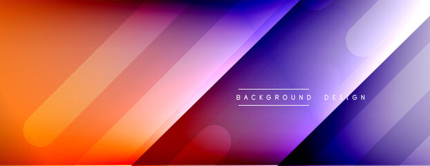 Dynamic lines abstract background. 3D shadow effects and fluid gradients. Modern overlapping forms