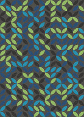 Abstract Geometric Pattern generative computational art illustration