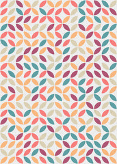 Abstract Geometric Pattern generative computational art illustration