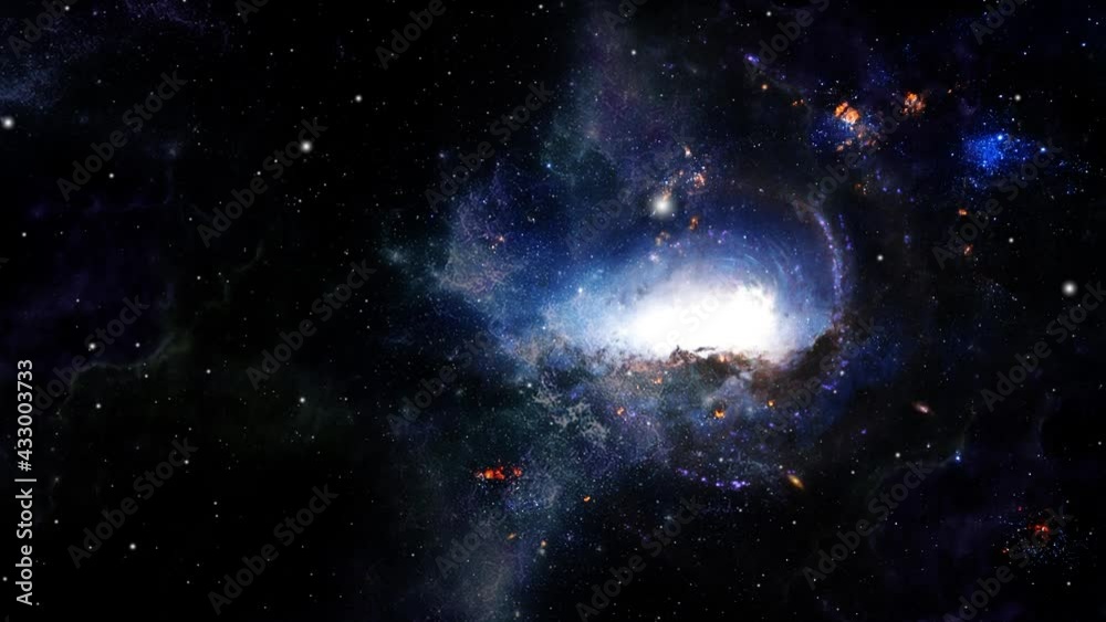 Canvas Prints nebula clouds covering a galaxy in the universe