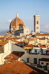 Fototapeta na wymiar Skyline across Florence in Italy
