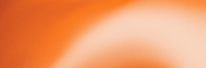 Abstract natural Grainy Gradient horizontal banner, web site header Background. Orange, terracotta natural template.