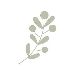 Simple pastel-colored flower in flat style vector illustration, symbol of spring, cozy home, spring Easter holidays celebration decor, clipart for cards, banner, springtime decoration