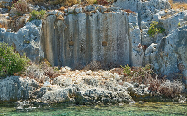  Kekova is an island that under the water preserves the ruins of 4 ancient cities,that left the water in the II century BC. in because of the earthquake