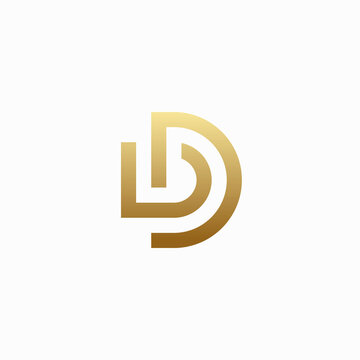 DD. Monogram of Two letters DD. Luxury, simple, minimal and elegant D logo design. Vector illustration template.
