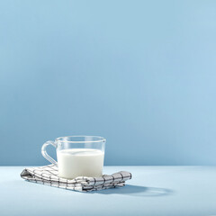 Fresh milk and background with free space for your decoration 