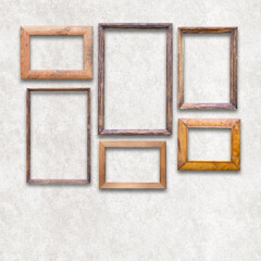 Fototapeta premium frames on white wall