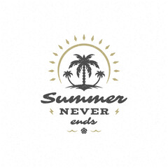 Summer quote or saying can be used for t-shirt, mug, greeting card, photo overlays