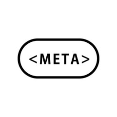 Meta icon. Vector