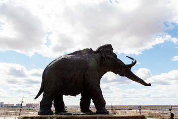 Obraz premium Statue of mammoth. 