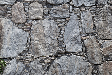 Close Up of Rough Textured Stone Wall