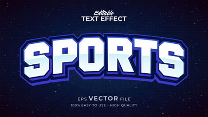 Editable text style effect - sports text style theme