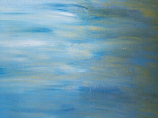 abstract blue painted cement wall