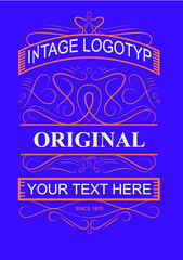Plakat Tshirt Design Retro Vintage Logotype