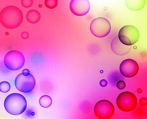 abstract background with bubbles
