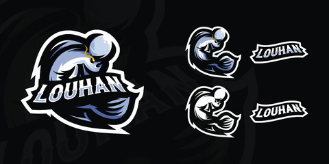Obraz premium Louhan Fish Mascot Logo Premium