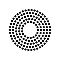Fototapeta na wymiar circle spot pattern, spot art, stripe pattern vector
