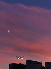 Moon and the Sunset