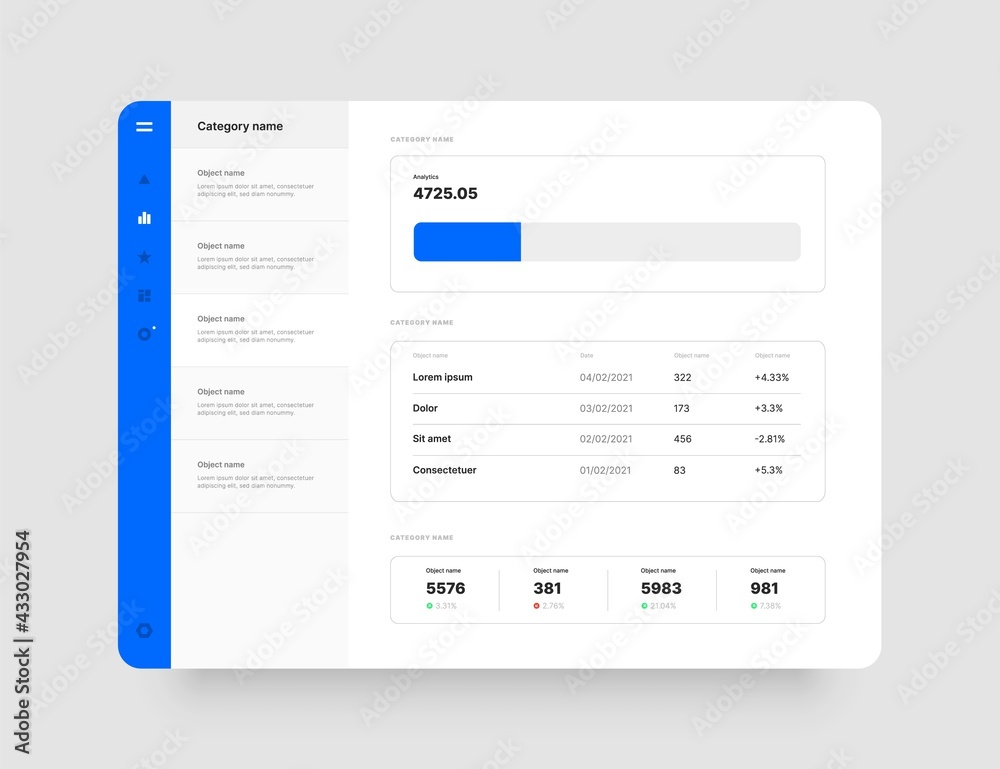 Poster dashboard design. desktop app with ui. use for web application or website.