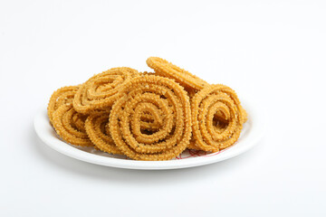 Traditional Indian Diwali snacks Chakali or murukku  Indian Traditional Tea Time Snack Chakli