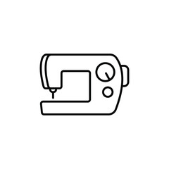 Electric sewing machine line icon