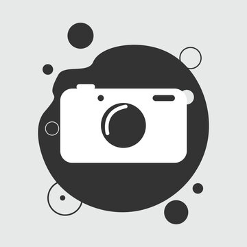photo camera simple vector icon. photo camera icon