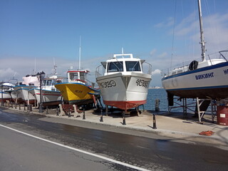 Fototapeta premium boats in the harbor