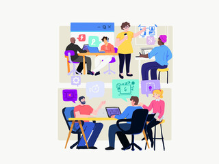 creative team at work