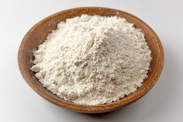 Fototapeta na wymiar Flour on a white background