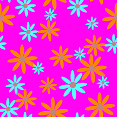 seamless pattern with flowers