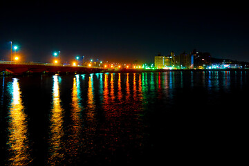 江ノ島夜景（江の島大橋）