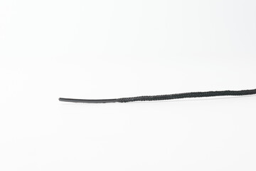 Shoelaces on a white background