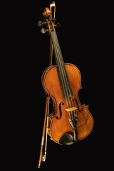 Obraz na płótnie Canvas violin and bow