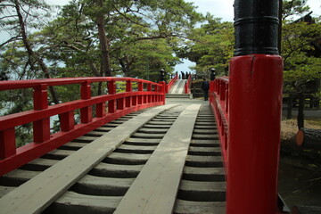 red old bridge