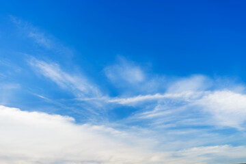 Naklejka na ściany i meble Sky blue background. Sky cloud clear, blue sky with cloud background.