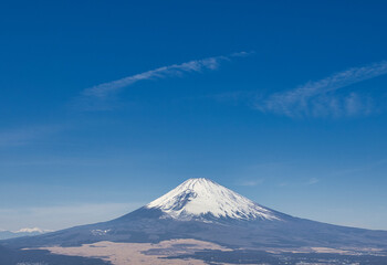 快晴の富士山