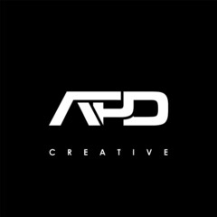 APD Letter Initial Logo Design Template Vector Illustration