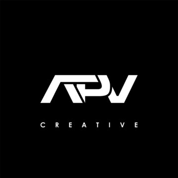 APV Letter Initial Logo Design Template Vector Illustration