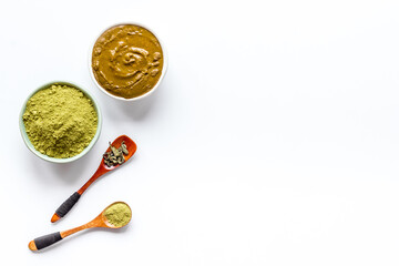 Henna powder and henna paste for herbal natural hair dye