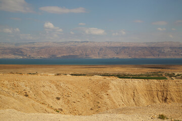 View of the Dead Sea Depression from Qumran