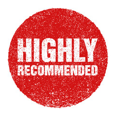 Highly Recommended grungy rubber stamp © Dmitry Kovalchuk