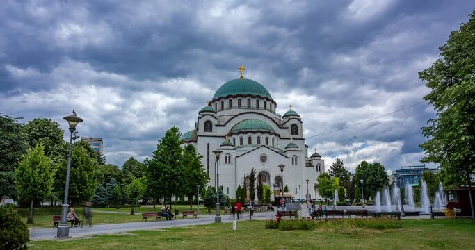 St. Sava Cathedral - Belgrade - Serbia Time lapse

