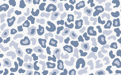 Abstract modern leopard seamless pattern. Animals trendy background. Grey decorative vector stock illustration for print, card, postcard, fabric, textile. Modern ornament of stylized skin