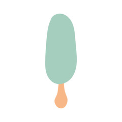 Ice cream elements on a stick.
Sweet summer delicacy with different tastes, isolated popsicle with different topping.Vector illustration for web,design, print.