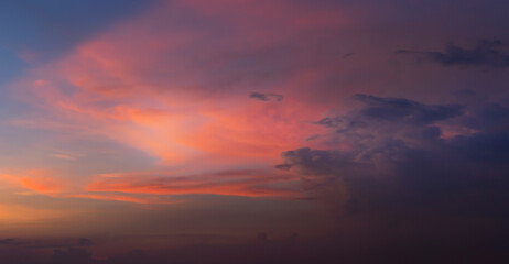 Fototapeta na wymiar sunset sky with clouds