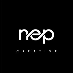 NEP Letter Initial Logo Design Template Vector Illustration